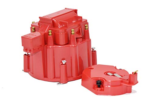 A-Team Performance - Hei Distributor 8-Cylinder Tune-Up - Kit Male Cap 65K Volt Ignition Coil (Red) #TOP4