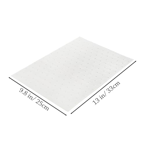 Image of Okllen 100 Pack Oil Absorbent Pads, Single Weight Dimpled Pad, Oil Spill Mat for Absorbing Protecting Home Garage Basement, 13 inchx10 inch, White