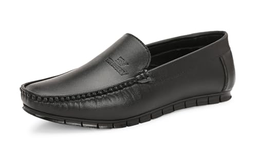 Image of Premium Men's Black Slip-On Loafers | Loafers for Office, Party Premium Casual Loafers | Stylish Loafer | Comfortable Men's Loafers for Walking, Office