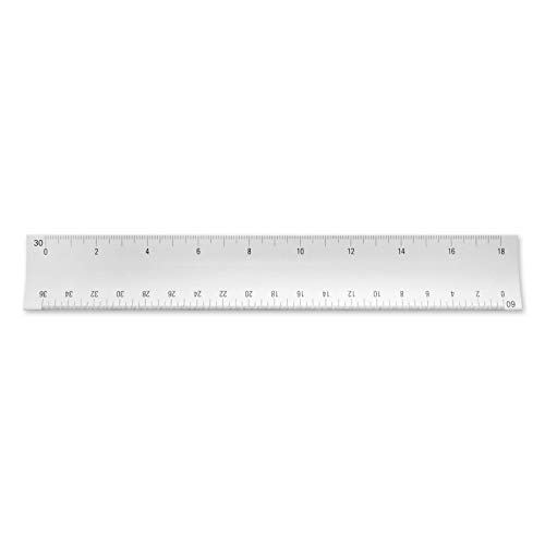 Image of Alumicolor 6-inch Aluminum Engineer Hollow Scale for School, Office, Art and Drafting, 6IN, Silver