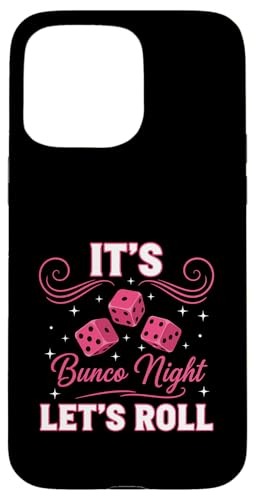 Lets Roll Bunco Game Night Funny Bunco Player ���f�B�[�X �X�}�z�P�[�X iPhone 15 Pro Max �p