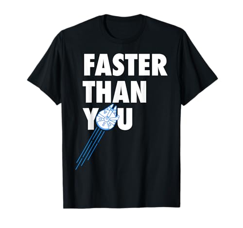 T-shirt Star Wars Faster Than You confortable pour éviter les vêtements geeks rêches