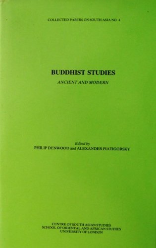 Buy Buddhist Studies: Ancient and Modern (Collected Papers on South Asia) — BookShops.in