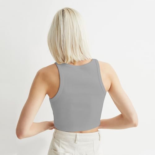 Image of KERI PERRY Tops for Women Crop Top for Women's Tank Activewear Tee Sports Western Casual Cotton Camisole Pack of 3 Combo