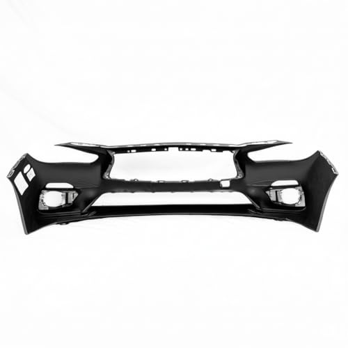 Image of FitParts Compatible with Infiniti Q50 2018-2020 Front Bumper Cover | Primed, Sedan, Ready to Paint, OEM 620226HH0H, IN1000284