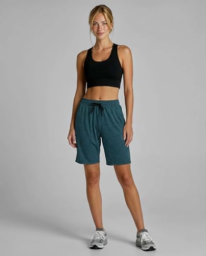 Image of 4 Pack: Women's Dry-Fit Athletic 7 inch Bermuda Long High Waisted Running Shorts Available in Plus Size Set