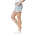 WallFlower Women's Fearless Curvy Denim Fashion Shorts High-Rise Insta Vintage Juniors, Gardenia, 9