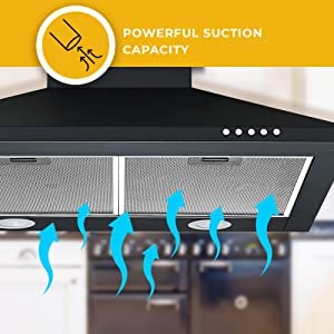 Whirlpool 60 cm 750 m³/hr Kitchen Chimney - CLASSIC CF 60 BK HOOD (Cassette Filter, Black) - Image 5