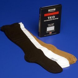 Covidien TED - Anti-embolism Knee High 8-18mmHg Compression Support Stockings (fka Kendall) - Black - LG Long