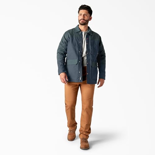 Image of Dickies mens Tradebuilt Wax Coated Canvas Chore Coat
