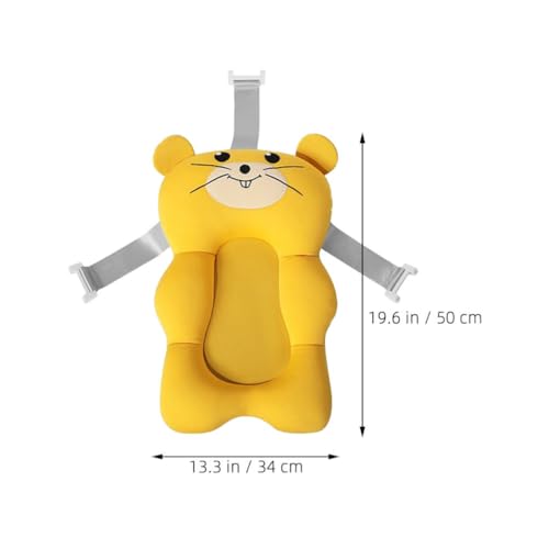 Toyvian Almofada De Banho Para Bebês Tapete De Banheira Para Recém-Nascidos Suporte De Banho Infanti