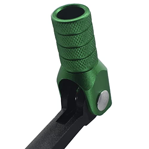 Image of CNC Aluminum Gear Shifter Lever, Foldable Gear Shift Lever Fit for 50cc 110cc 250cc CRF50 XR50 XR CRF Dirt Pit Monkey Bike Motorcycle ATV Quad Accessories Parts (Black&Green)