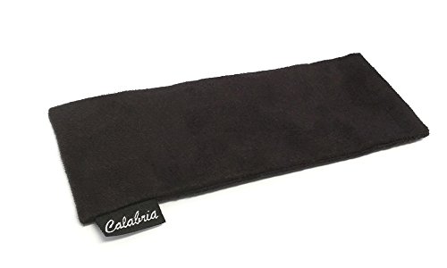 Image of Calabria C-347 Spring Top Squeeze Eyeglasses Case Chamois Soft Glasses Holder Pouch Anti-Scratch Clean Lenses Sunglasses Bag