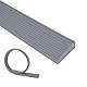 RANJIMA Türschwellenrampe, Rollstuhlrampe 100 x 5,5 x 1.6cm, Übergangsprofil Selbstklebend, Silikon Schwellenrampe, rutschfeste Rollstuhl-Rampe, Rampe Türschwelle für Türschwellen Böden Badezimmer