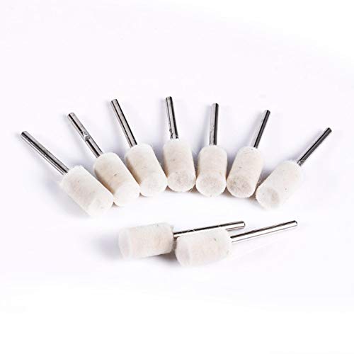 90Pcs Feltro di lana Lucidatura Kit Abrasivo