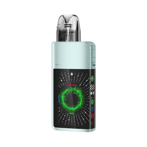 For Geekvape Digi Q Vista Kit Pod 35 W (Jade Claro) con pantalla curva 3D Batería 1600 mAh 3 ml 0,6 Ω/0,8 Ω Pod Q Cartucho MTL/RDL modo ECO/Smart/Dynamic Vaporizador original - No Nicotine
