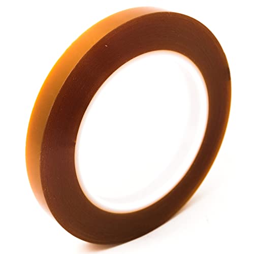 Image of Bertech Double-Sided Polyimide Tape, 1 Mil Thick, 8 mm x 36 Yards