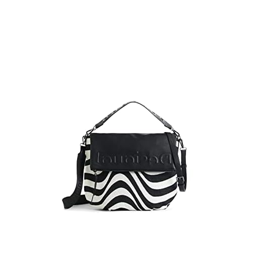 Desigual Negro, Bag CANALIS BRETÚN 2000-Bolso Bandolera para Bicicleta, Color Mujer