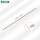 M METERXITY 2-Pack Kupfer Rundstab 4mm Durchmesser 9.84 Zoll Länge T2 Lager Massivstab Drehstab für Metallhandwerk DIY/Gartenbau/Industrie/Dekoration Reines Kupferrohr