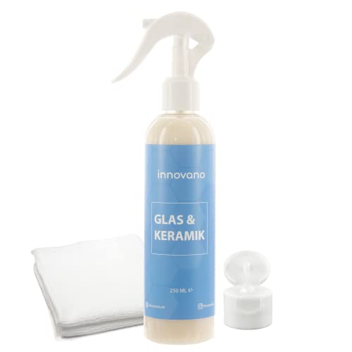 innovano Premium Bad und Keramik Nano Versiegelung für Dusche, Badewanne, Armaturen und Fliesen, 250 ml inkl. Verschlusskappe und Mikrofasertuch Cover