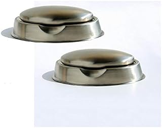VINN DUNN BESPOKE Stainless Steel Soap Odour-Removing Soap Bar with Stand Odour Neutraliser Bar | PACK OF 2