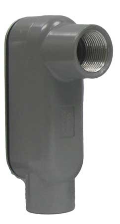 Conduit Outlet Body w/Cover, Aluminum, LB