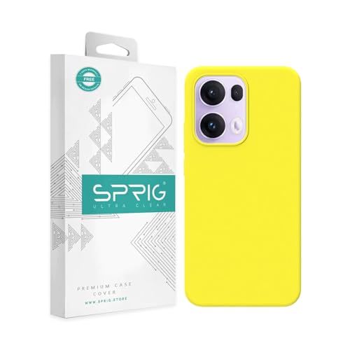 Image of SPRIG Compatible with Oppo Reno 13 Pro Premium SilkTone Back Cover Drop Tested Shock Proof Mobile Case for Men, Women, Boys and Girls with Camera Protection (Shining Yellow)