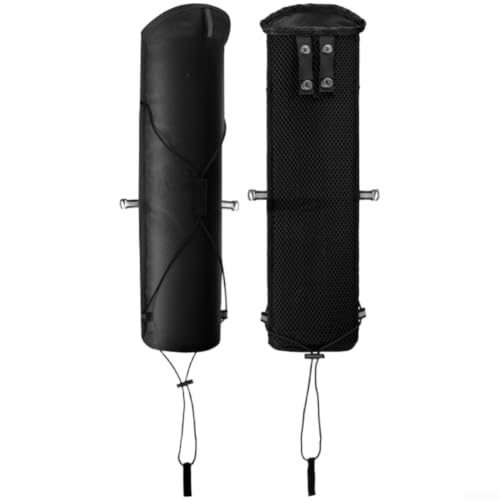 Bolsa de almacenamiento ultraligera para bastón de senderismo, soporte plegable con correas ajustables, funda de nailon transpirable para bastón de senderismo para correr, mochila de chaleco