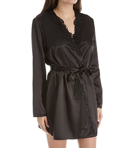 Flora Nikrooz Women's Stella Wrap Robe T80715 L/Xl Black #TOP22