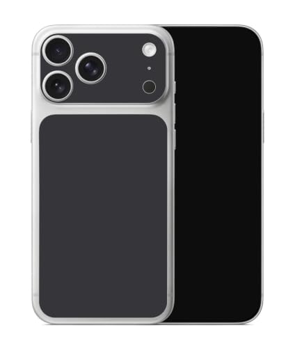 Vinilo ultrafino para iPhone 17 Pro gris oscuro que protege la cámara contra arañazos cotidianos