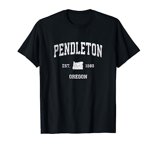 Pendleton Oregon OR Vintage Athletic Sports Design T-Shirt