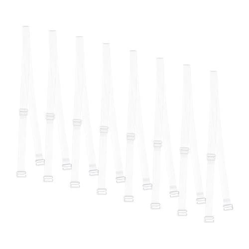 CHARM SHENG - CHARM SHENG Clear Bra Straps, 4 Pairs Invisible Adjustable Shoulder Bra Strap Soft Non-Slip Transparent Shoulder Strap (Clear Bra Straps-10mm)