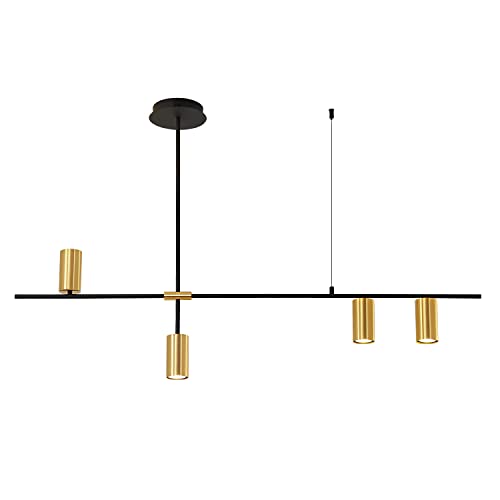 Buy BOKT Black Gold 4 Light LED Track Lighting Adjustable 4 Way Ceiling