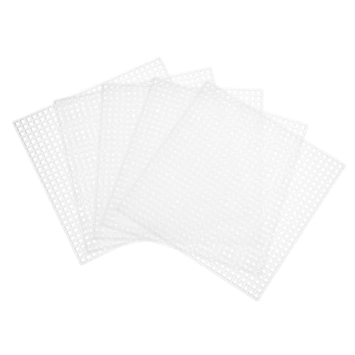 HEALSOPTHY 12 Piezas Plástico Malla Cuadrada para Bordado Lienzo Flexible Resistente para Manualidades Costura Acolchado