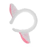 BUTIFULSIC Diadema de Cordero de Peluche Blanca Orejas Suaves Aro Ligero para Disfraz de Animal Accesorio para Fiestas Infantiles Cumpleaños y Cosplay Diadema de Cosplay Adorable