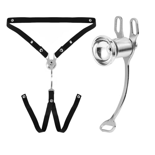 Inverted Suspension Cage Men's Workout Stand with Waist Belt Sports Equipment Stainless Steel Stand for Men's Workouts Ergonomic Metal Frame (B)