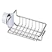 Porte-éponge pour chariot d'évier de cuisine Panier de robinet en acier inoxydable Panier de suspension Panier de vidange éponge Rack de ragas (Couleur : Silver, Size : 17.5x14.5x22.5cm)