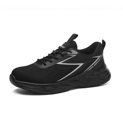 Steel Toe Safety for Men Lightweight Work Sneaker Comfortable Puncture Proof And Fashion For Work 42.