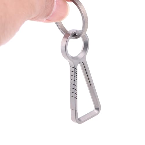 Porte-clés en titane pour ne plus perdre vos clés avec attache rapide EDC