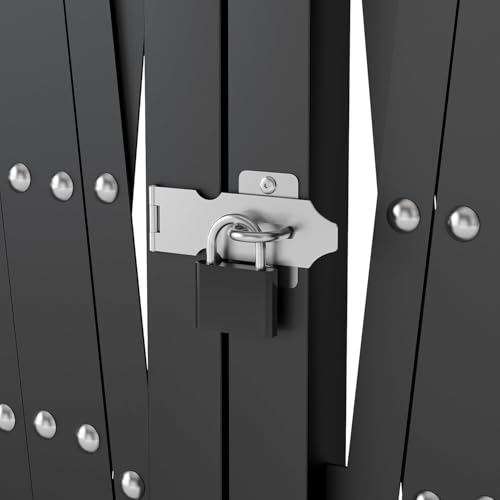 Barrière de sécurité pliable double pour bloquer l'accès des voitures dans une cour - 8
