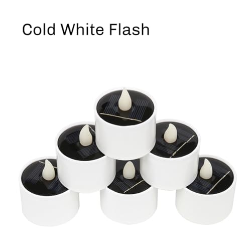 Velas LED solares para exteriores impermeables recargables 7