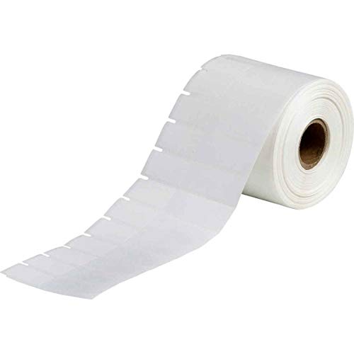 Etiqueta de poliéster autolaminante Brady THT-153-461-1.5-SC blanca y transparente de 1500 piezas
