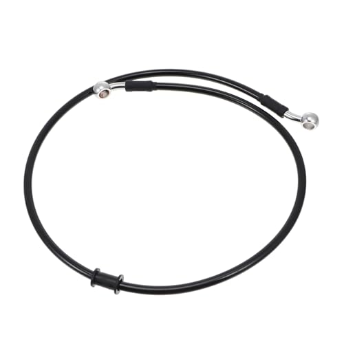 MUCKLILY 1pc Motorcycle Brake Hose Nylon Iron Material Front Brake Line for Bike
