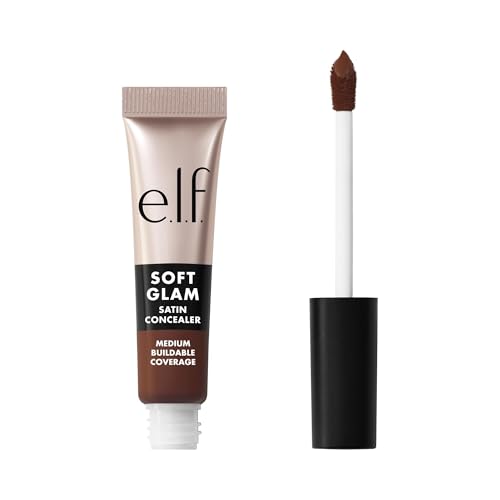 Image of e.l.f. Soft Glam Satin Concealer, Medium Coverage For Blemishes & Under-Eye, Crease-Resistant, Long Lasting, Vegan & Cruelty-Free, 63 Rich Warm