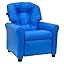 Faux Leather Blue