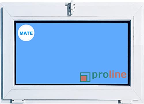ECO-BLU (V55M) Ventana PVC 800X500 Blanca Oscilante Vidrio Mate