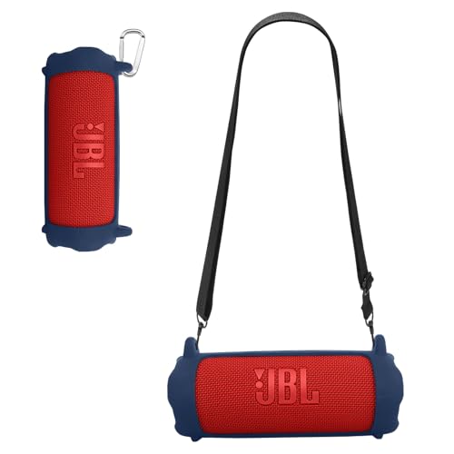 JBL Flip 7 用 ケース カバー YAJOJO ポータブルスピーカー シリコンケース シリコン保護ケース 落下防止 耐衝撃 防塵 キズ防止 指紋防止 (ブルー)