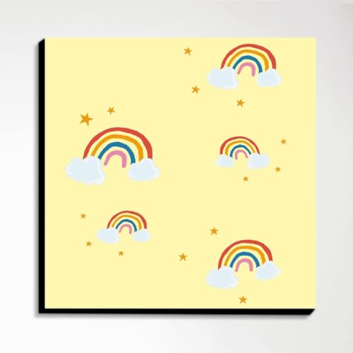 Tableaux décoratifs pour enfants 30 x 30 cm - Décoration chambre d'enfant moderne