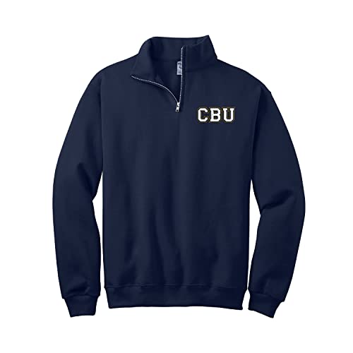 Sorority Letters Shop California Baptist University Quarter Zip Sweatshirt with CBU Logo Embroidered