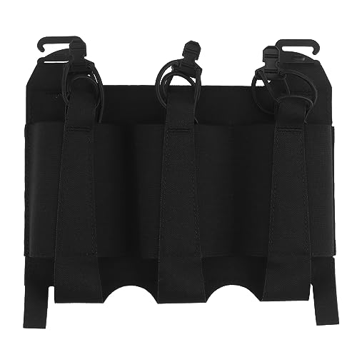 Bolsa Elástica Táctica Triple de Extracción Rápida Panel Frontal con G-Hooks para Chaleco